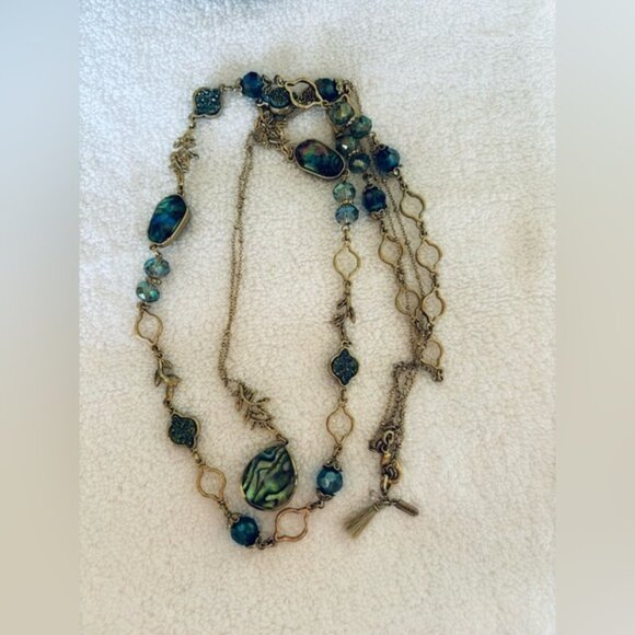 Lonna & Lily elegant 2in1 stone necklace - Picture 10 of 13